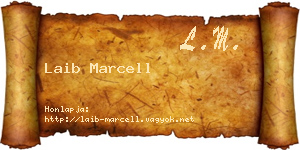 Laib Marcell névjegykártya